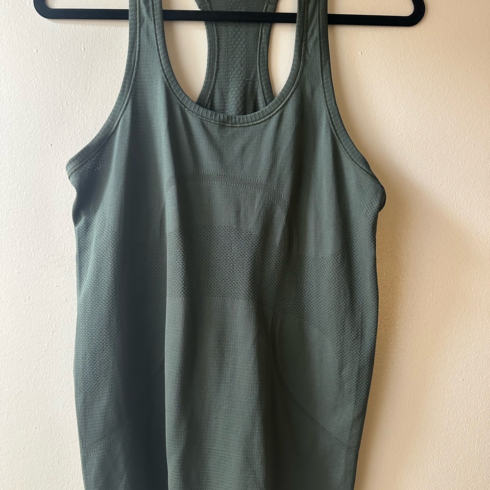 lululemon Swiftly Tech Olive Tank Top